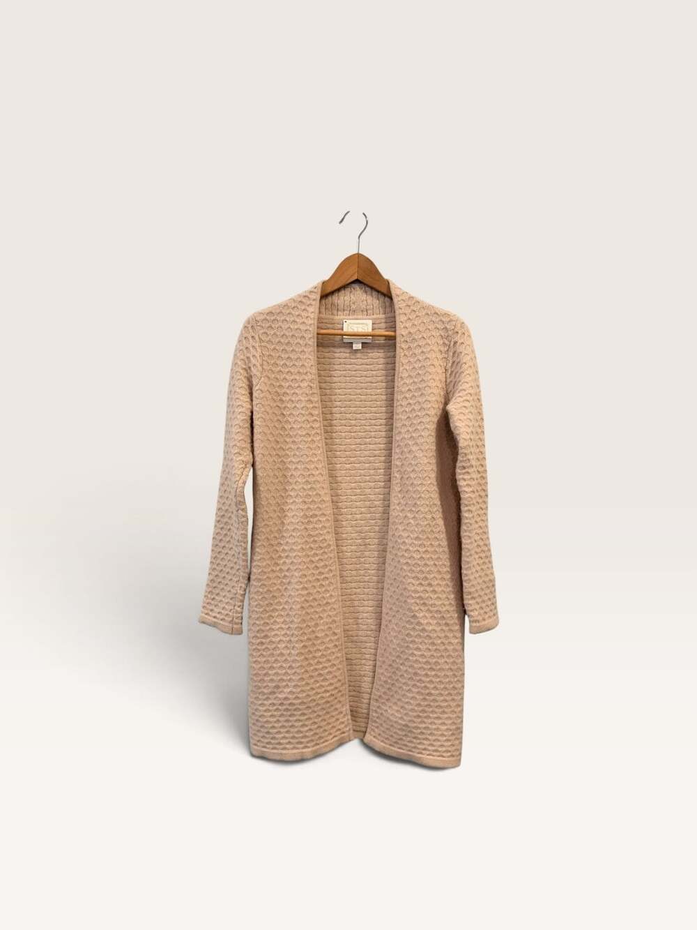 Sail to Sable Long Cashmere Cardigan Sweater Neutral